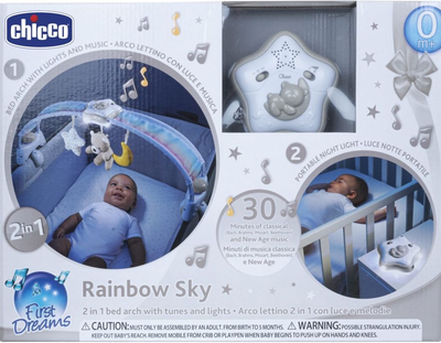 Панель на дитяче ліжечко Chicco First Dreams Rainbow Sky Бежева (8058664135905)