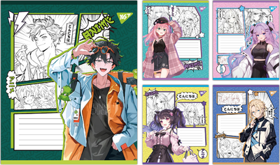 Набір зошитів учнівських Yes Anime teenagers А5 24 аркуші Клітинка 20 шт (767983)