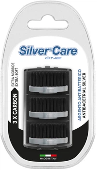 Сменные головки Silver Care One Carbon Ультра-мягкие 3 шт (64) (8009315000646)
