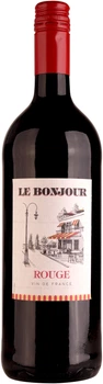 Вино Le Bonjour Rouge червоне сухе 1 л 12.5% (3263286316006L)