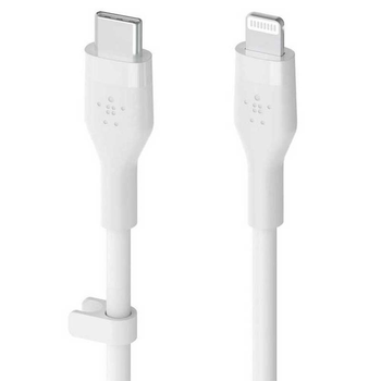 Кабель Belkin BoostCharge Flex Lightning-USB Type-C, 1 м White (CAA009bt1MWH) OEM ( Білий ) 23385