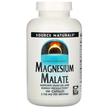 Мінерали Source Naturals Магній малат Magnesium Malate 200 капсул