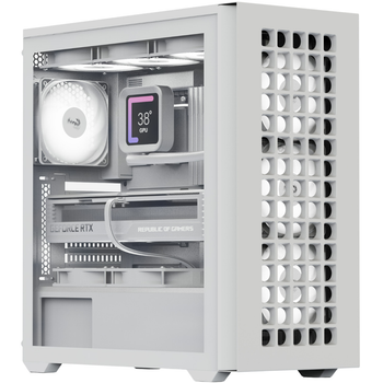 Корпус AeroCool D502A-G-WT-v1 (ACCM-DS02043.21) White без БЖ ( white ) 28103