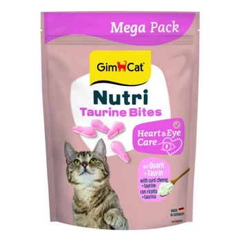 Витамины для улучшения обмена веществ, микрофлоры кишечника кошек GimCat Topinis с творогом 180 шт