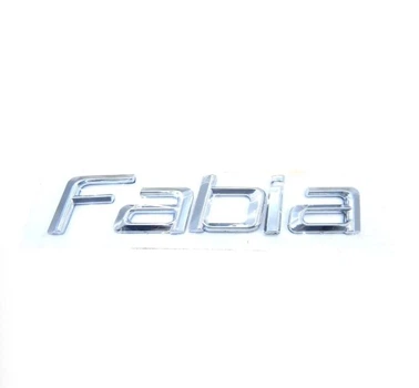 Эмблема надпись Fabia для Skoda (2007-2014г) хром 128х25 мм (на скотче) 5J6853687