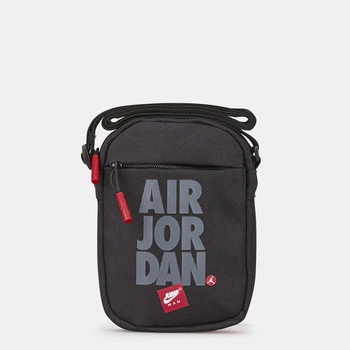 Сумка через плече Jordan Jumpman у чорному кольорі.