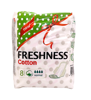 Прокладки жіночі з крильцами (8шт.в уп.) Normal, SOFT 0713 Freshness 0211