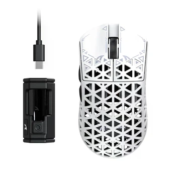 Миша ATTACK SHARK R5 ULTRA PAW3950 Gaming Mouse 8K 42000 DPI (сенсор PAW3950) з карбоволокна 39 грам (біла)