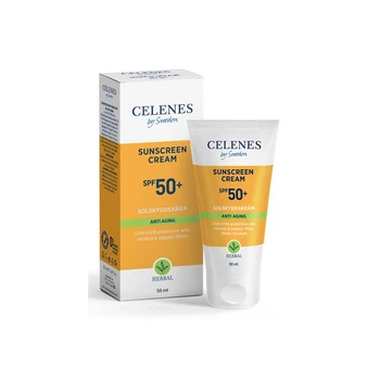 Крем сонцезахисний проти старіння з SPF50+ Celenes Anti Aging Sunscreen Cream SPF50+ 50 мл