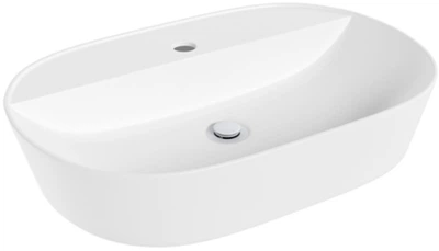 Раковина Helmken 46060000 60 см белая + донный клапан Click-Clack белый матовый