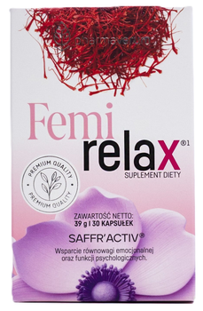 Suplement diety Pharmaverum Femirelax Witamina B i szafran 30 kapsułek (5906970536042)