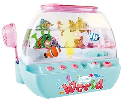 Музичний акваріум WToys, озвучування українською мовою, підсвічування, казки, пісні, Bluetooth, нічник, USB-кабель, в коробці (49579)