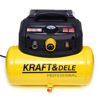 Безмасляний компресор 6 л 8 барів Kraft Dele KD1415