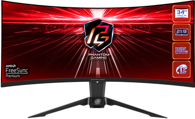 Монитор 34" ASRock PG34WQ15R2B