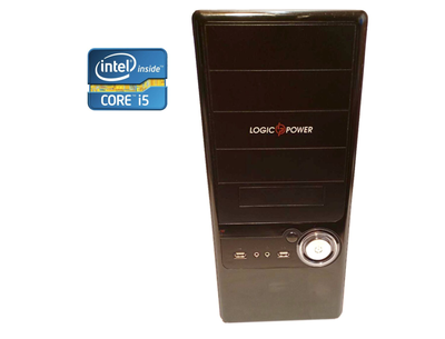 ПК LogicPower Tower / Intel Core i5-4570 (4 ядра по 3.2 - 3.6 GHz) / 8 GB DDR3 / 500 GB HDD / Intel HD Graphics 4600 / 400W б/у