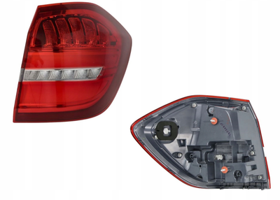 Ліхтар задній Mercedes-Benz GLS-Class X166 2015-2019, SUV, правий, з лампами, з платою (LED), Depo, 440-19AQR-AE
