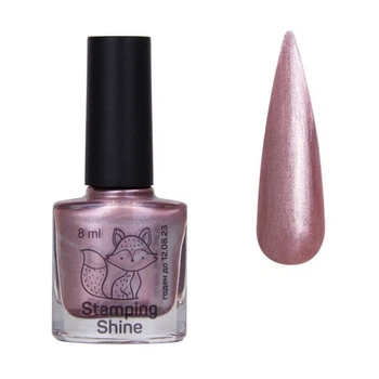 Лак-краска для стемпинга Saga Professional Stamping Shine 01 розовый перламутр 8 мл (2100994235162)