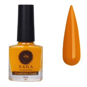 Лак-краска для стемпинга Saga Professional Stamping Paint 15 тыквенно-желтый 8 мл (2100994228256)
