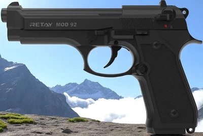 Стартовый шумовой пистолет RETAY 92 (Beretta) Black