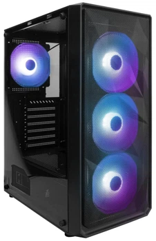 Корпус 1stPlayer FD3-BK-4F7 Black без БП (FD3-BK-4F7)