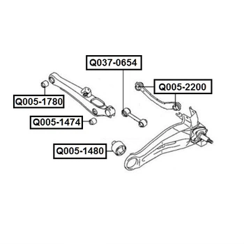Сайлентблок плавающий задней поперечной тяги Q-FIX Q005-1474 MITSUBISHI MR594949