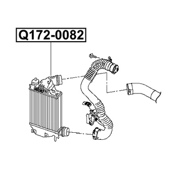 Радиатор интеркулера Q-FIX Q172-0082 NISSAN 14461-4EB0A