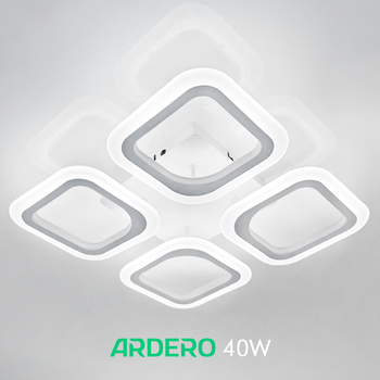Люстра AL6550 ARD MATEO 40Вт LED белая Ardero 5000K 4400Lm (накладной cветодиодный светильник) 355х70мм