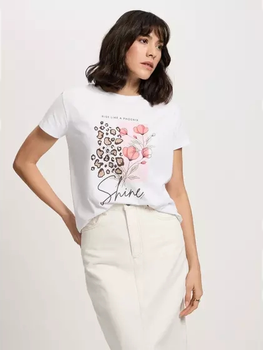 T-shirt damski bawełniany