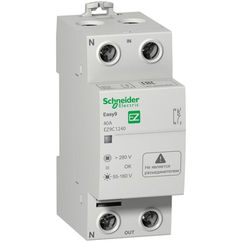 Реле напруги Schneider Electric Easy9 1P+N 40А / 230V EZ9C1240