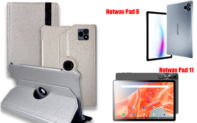 Чехол Spinner360 для планшета Hotwav Pad 8, Hotwav Pad 11, цвет Silver