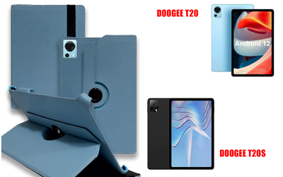Чехол Spinner360 для планшета DOOGEE T20, T20S, цвет Light Blue