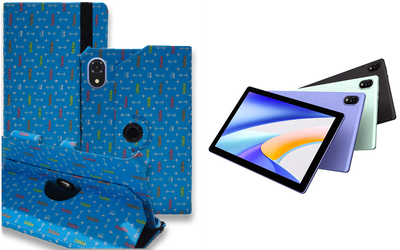Чехол Spinner360 для планшета DOOGEE Tab U10, U10 Pro, цвет Feshn Blue