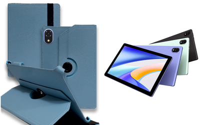 Чехол Spinner360 для планшета DOOGEE Tab U10, U10 Pro, цвет Light Blue