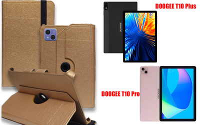 Чехол Spinner360 для планшета DOOGEE T10 Plus, T10 Pro, цвет Gold