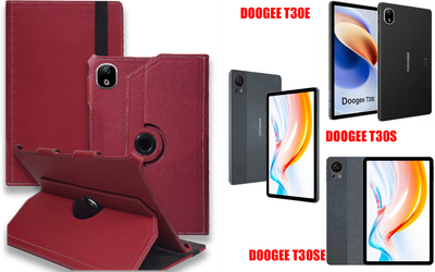 Чехол Spinner360 для планшета DOOGEE T30E, T30S, T30SE, цвет Bordo