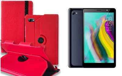 Чехол Spinner360 для планшета Tecno Tab 7 P704a, цвет Red