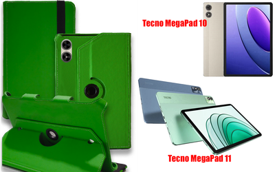 Чехол Spinner360 для планшета Tecno MegaPad 10, MegaPad 11, цвет Green