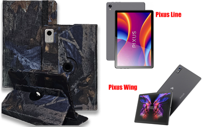 Чохол Spinner360 для планшета Pixus Line, Pixus Wing, колір Hrab