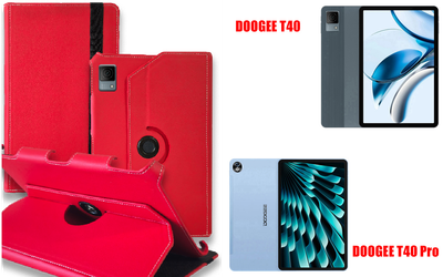 Чехол Spinner360 для планшета DOOGEE T40, DOOGEE T40 Pro, цвет Red