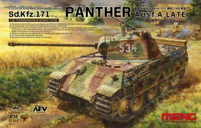Збірна модель 1/35 Танк Sd.Kfz.171 Panther Ausf.A (пізніша модифікація) Meng TS-035