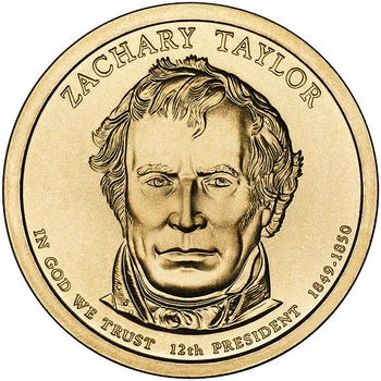 Монета США 1 доллар 2009 P «12-й Президент Захари Тейлор» UNC (KM#453)