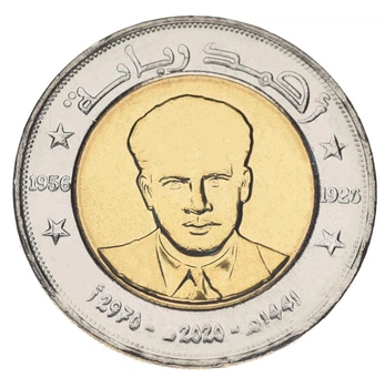 Монета Алжир 200 динаров 2020 (2021) Биметалл UNC Ахмед Забана