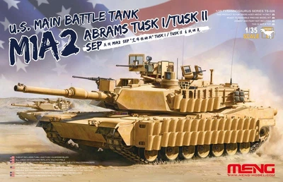 Збірна модель 1/35 Основний бойовий танк США Abrams M1A2 SEP Tusk I/Tusk II Meng TS-026