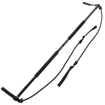 Гимнастическая палка с эспандерами Gym Stick для фитнеса SP-Sport Черный FI-4412