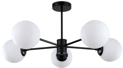 Lampa wisząca Light Prestige Roma 5 5 x E14 czarna (LP-1345/5P BK)