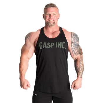 Спортивная майка GASP Essential T-Back Black/Green XL