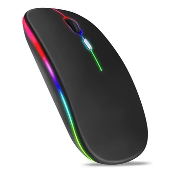 Мышь беспроводная оптическая RIAS JZ-10 с RGB подсветкой Black