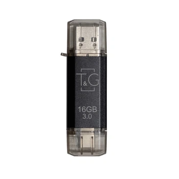 Флеш-накопитель USB 3.0 16GB Type-C T&G 009 Star Series Black (TG009TC-16GBK3)