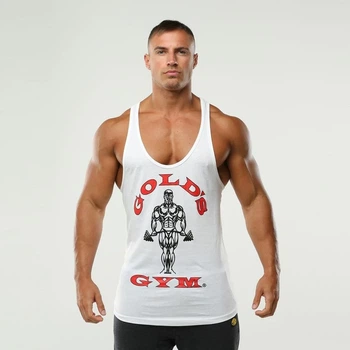 Спортивна чоловіча майка Golds Gym Muscle Joe Vest Sn99 - White Red XXL