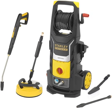 Мойка высокого давления электрическая бесщеточная Stanley FATMAX 3 кВт, 160 бар, 12 м, 600 л/год, 50°C, бак 1 л SXFPW30PE